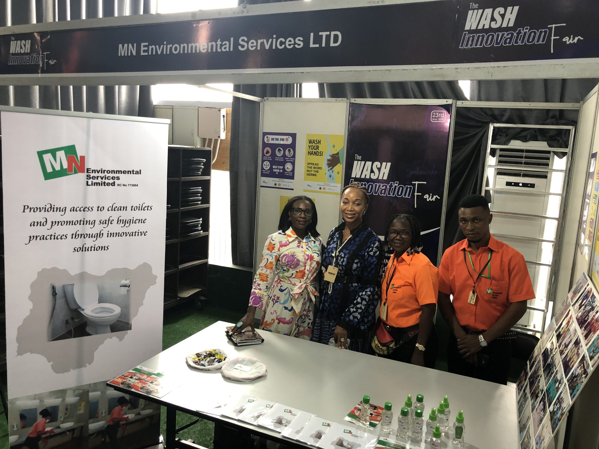 MN Environmental Services at WASH Innovation Fair showcasing sanitation solutions