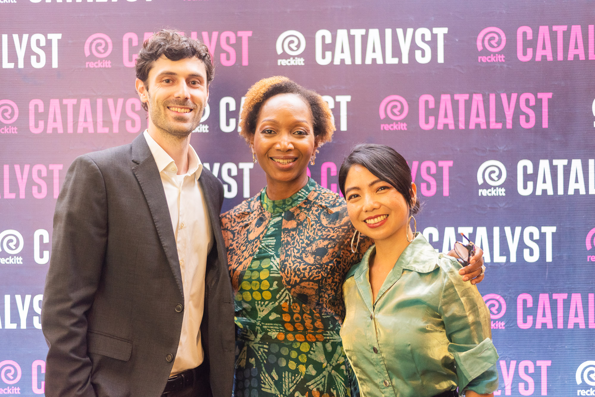 Jife Williams and team YSI at closing ceremony of Reckitt@Catalyst in Lagos.